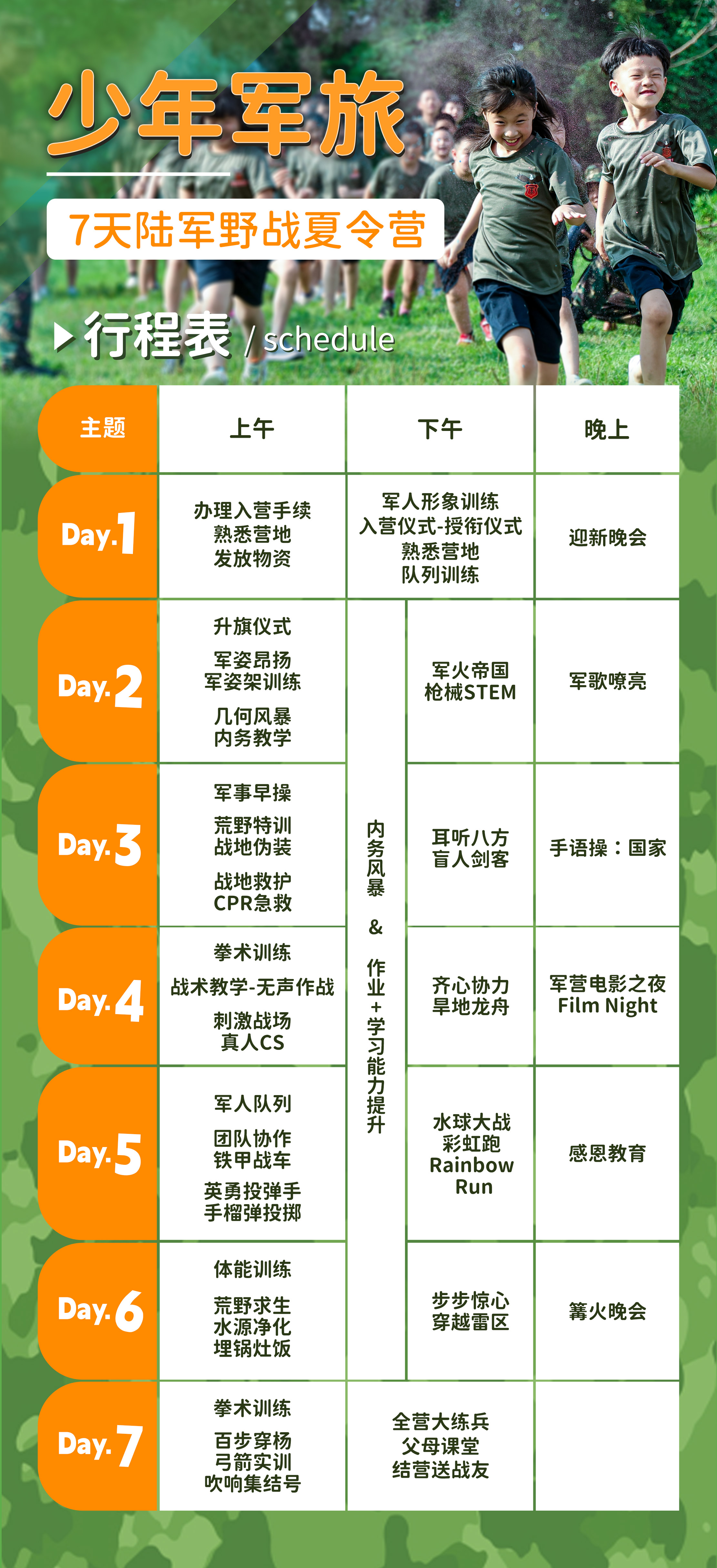 少年軍旅7天
